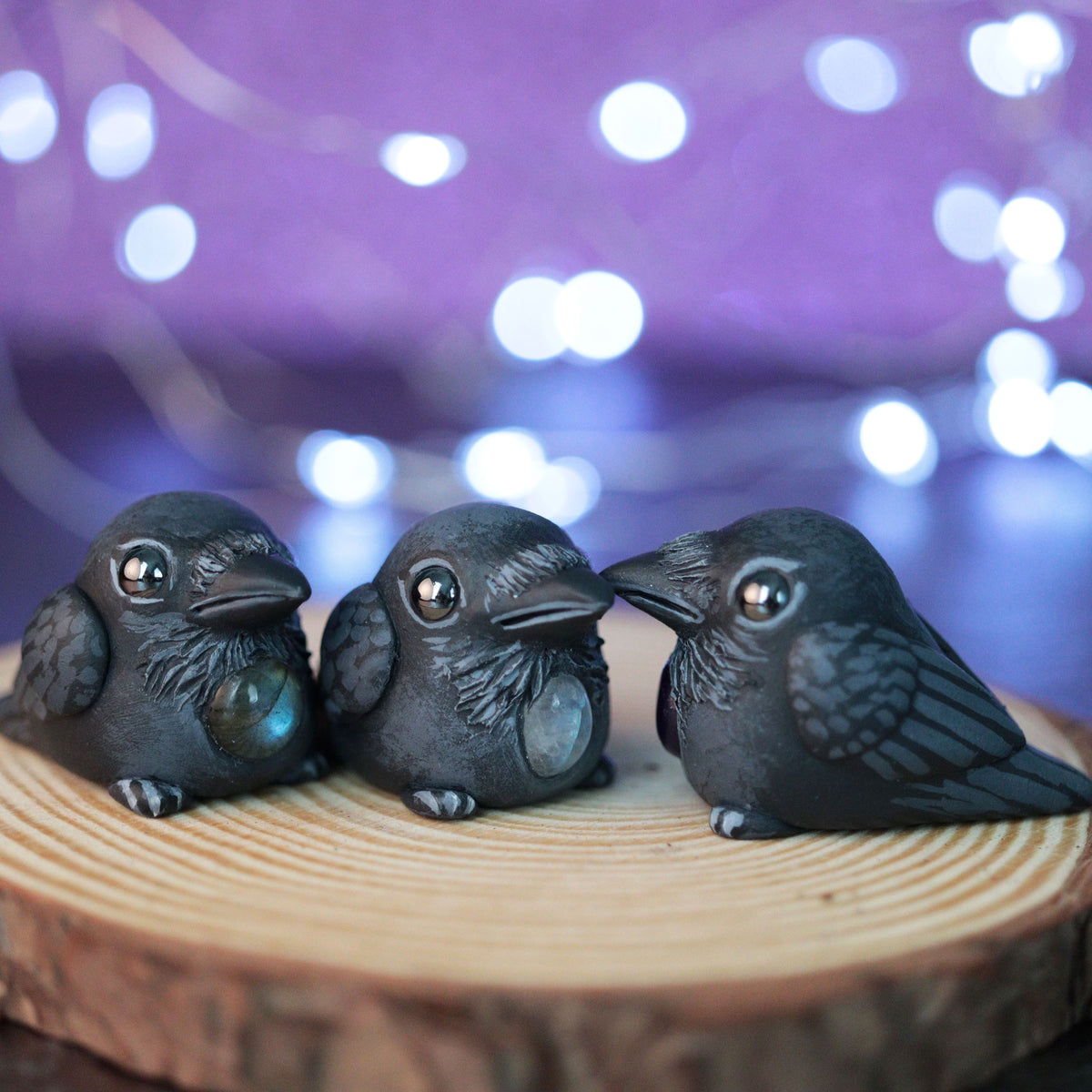 Preorder Gemstone Crow Figurine – WhimsyCalling