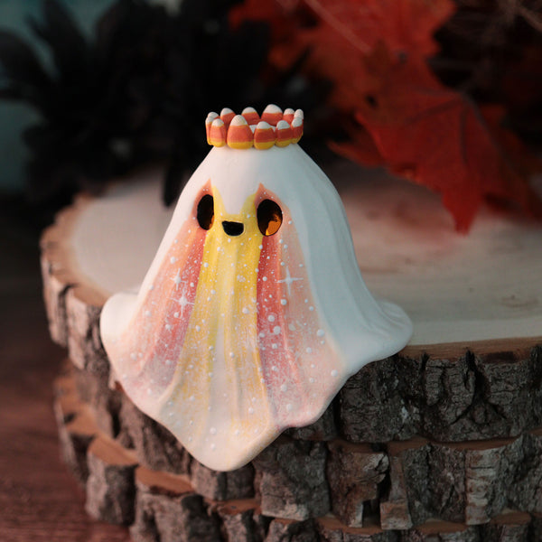Candycorn Angel Shelf Ghost Figurine