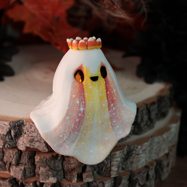 Candycorn Angel Shelf Ghost Figurine