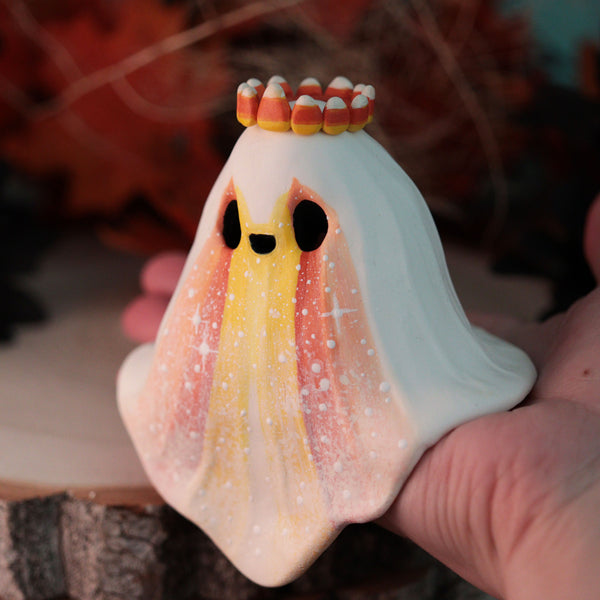Candycorn Angel Shelf Ghost Figurine