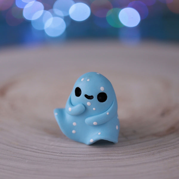 Blue Pastel Ghost Figurine
