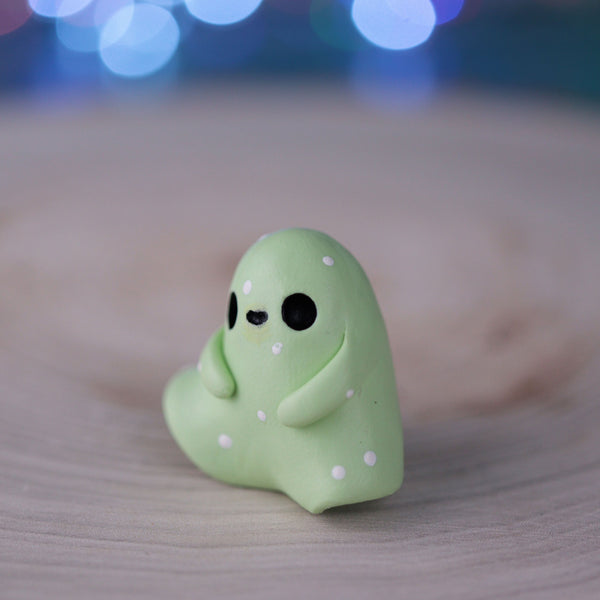 Green Pastel Ghost Figurine