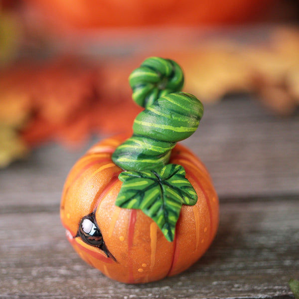 Grinning Pumpkin Figurine