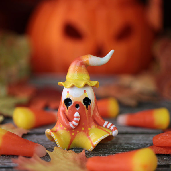 Candycorn Ghost Clown Figurine