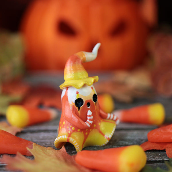 Candycorn Ghost Clown Figurine