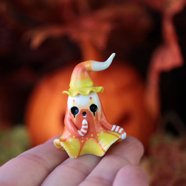 Candycorn Ghost Clown Figurine