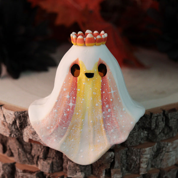Candycorn Angel Shelf Ghost Figurine
