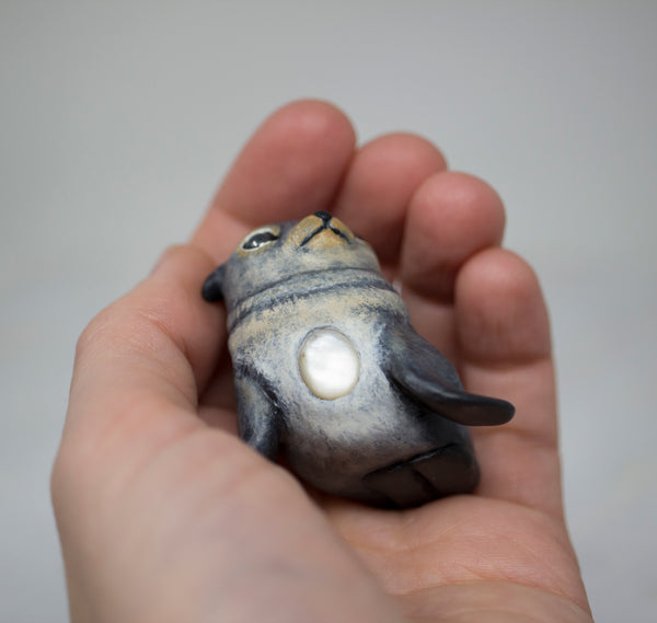 Black Seal Pup Figurine