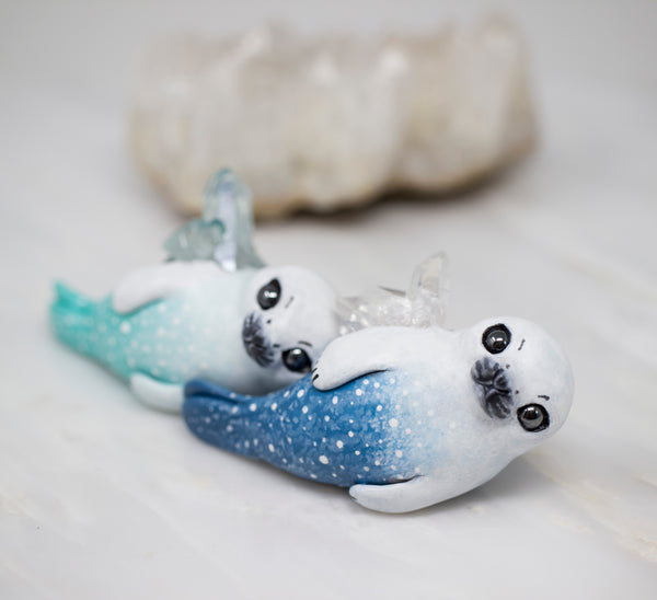 Blue Harp Seal Figurine