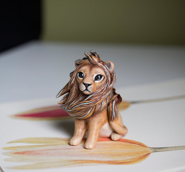Citrine Lion Figurine