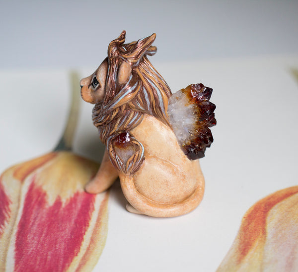 Citrine Lion Figurine