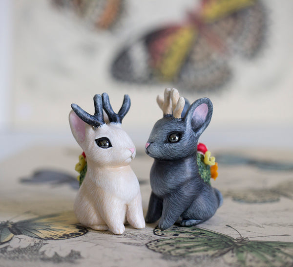 Black Bunnylope and Mossy Egg Set