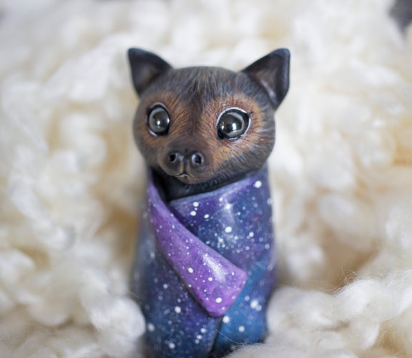 Brown Face Flying Fox Figurine