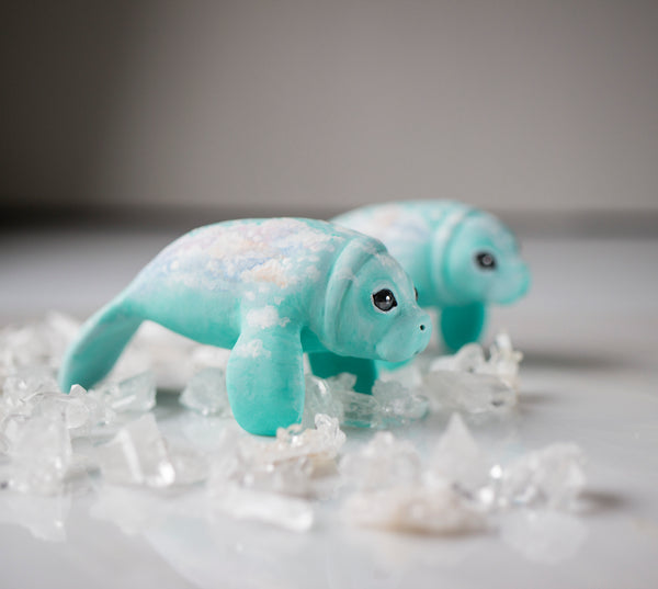 Cloud Surfing Manatee Figurine
