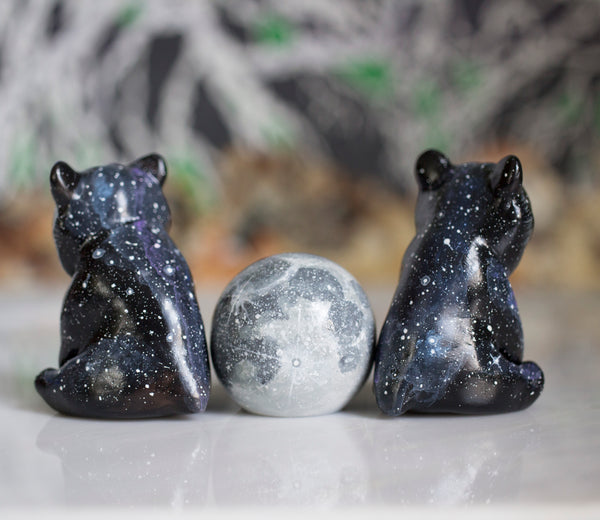 Galaxy Bear and Moon Set