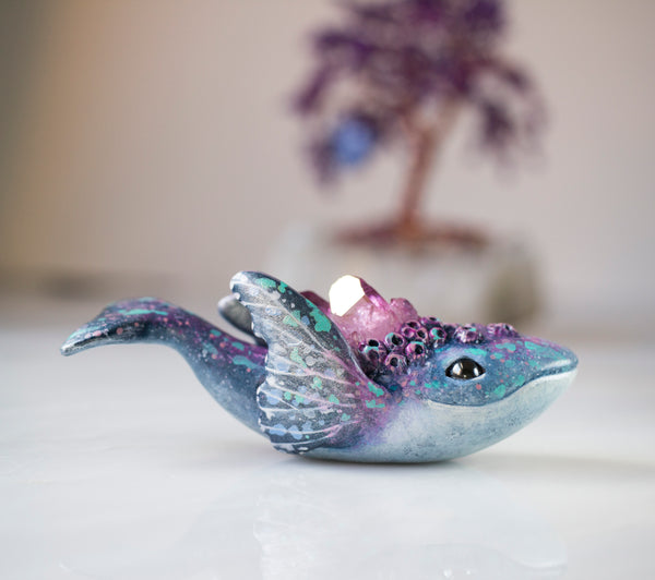 Butterfly Whale Figurine