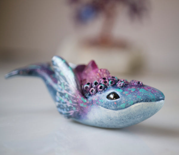 Butterfly Whale Figurine