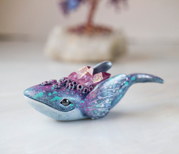 Butterfly Whale Figurine