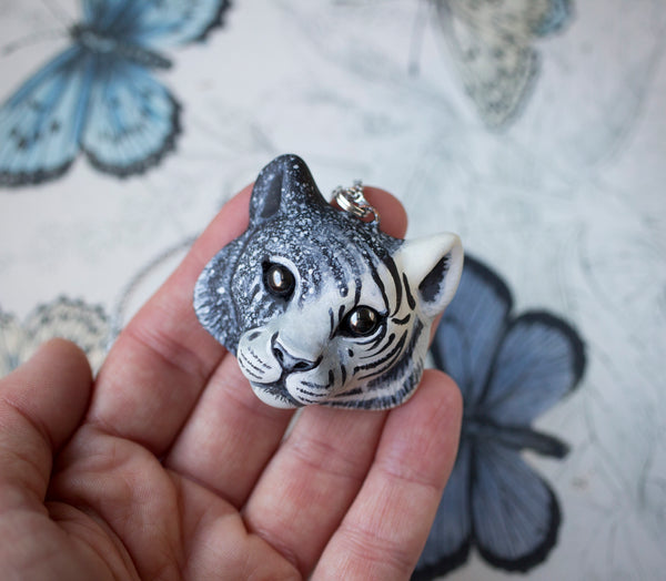 Black and White Tiger Necklace
