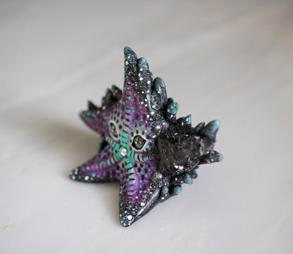 Cosmic Crystal Starfish Figurine