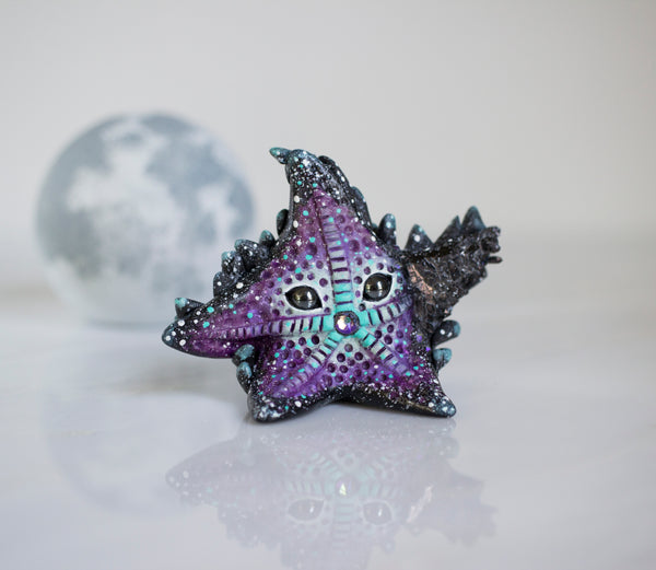 Cosmic Crystal Starfish Figurine