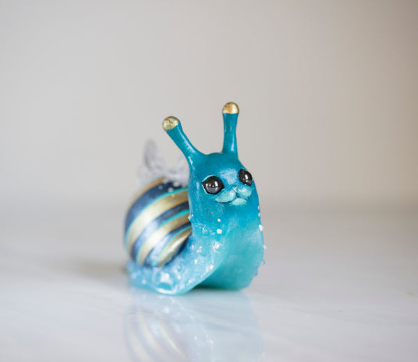 Gold Snail Figurine