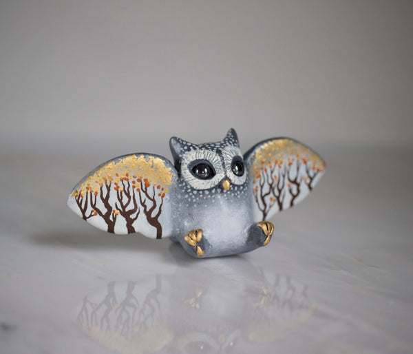 Autumn Owl Figurine