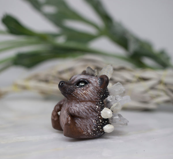 Crystal Hedgehog figurine