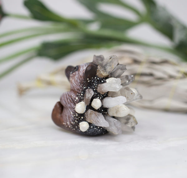 Crystal Hedgehog figurine