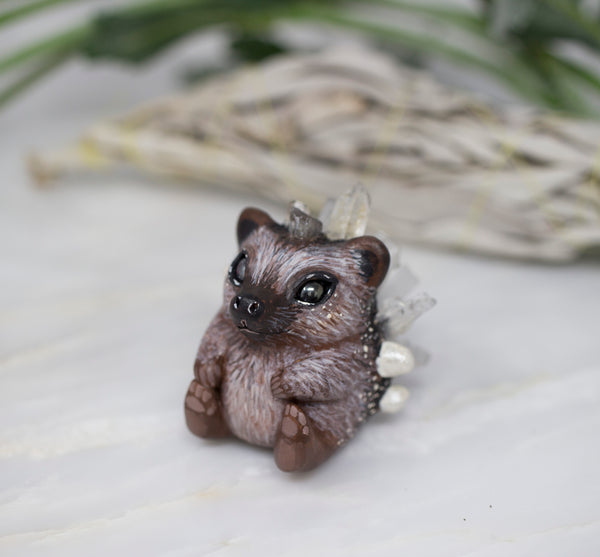 Crystal Hedgehog figurine