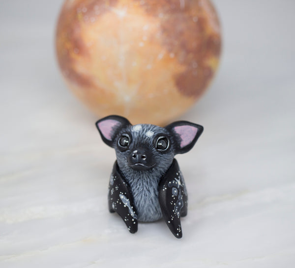 Black Bat Figurine, Spotted