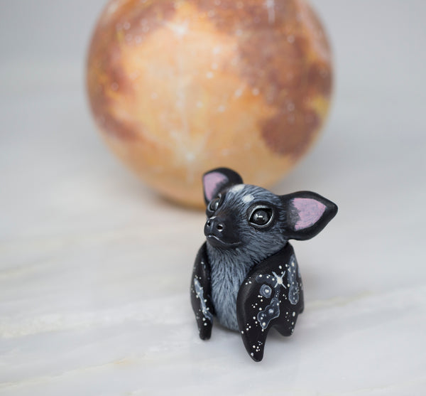Black Bat Figurine, Spotted