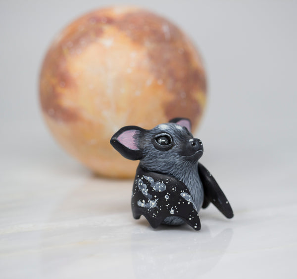 Black Bat Figurine, Spotted