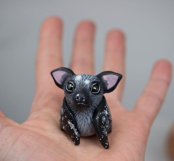 Black Bat Figurine, Spotted