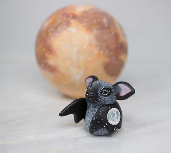 Black Bat Figurine, Moon Wing
