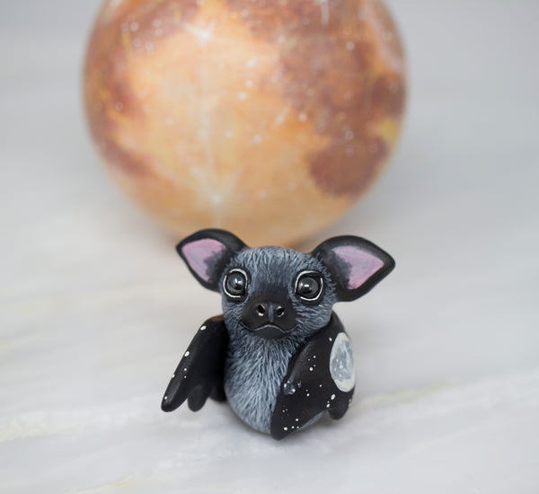 Black Bat Figurine, Moon Wing