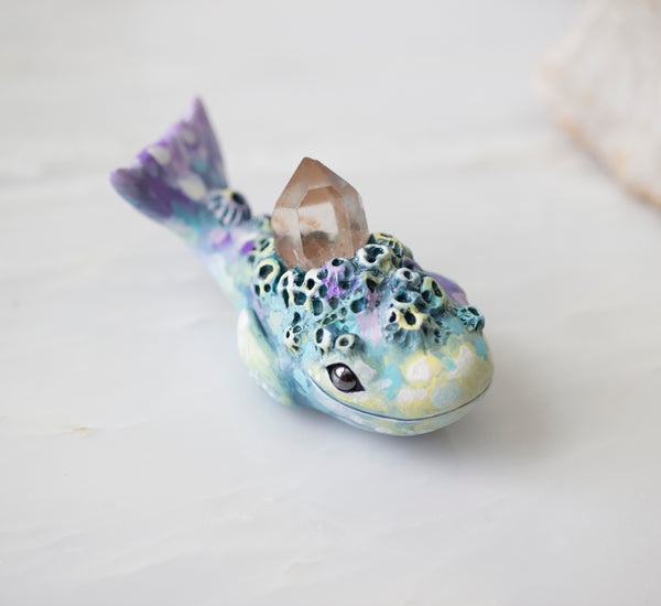 Candy Colored Whale figurine