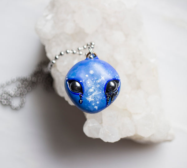 Blue Alien Pendant