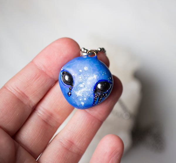 Blue Alien Pendant