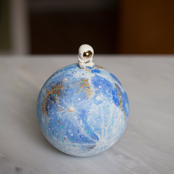 Blue Moon Astronaut Art