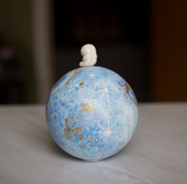 Blue Moon Astronaut Art