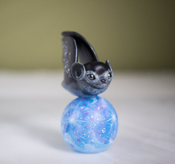 Blue Moon Bat Figurine
