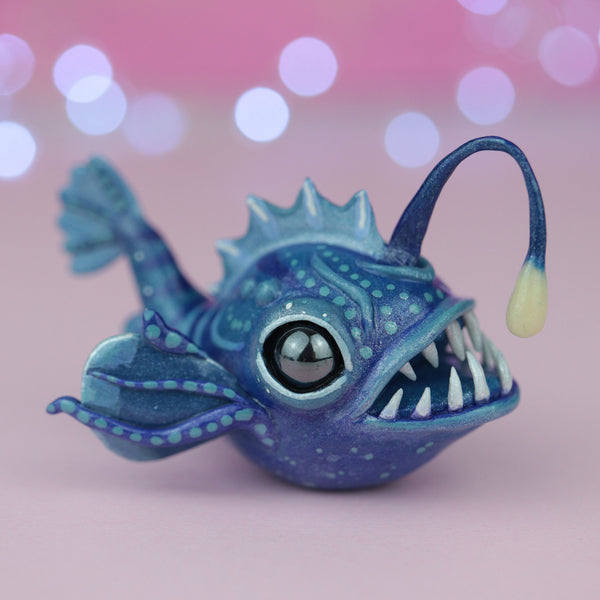 Blue Angler Figurine