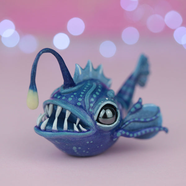 Blue Angler Figurine
