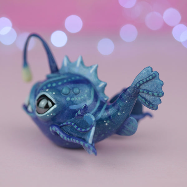 Blue Angler Figurine
