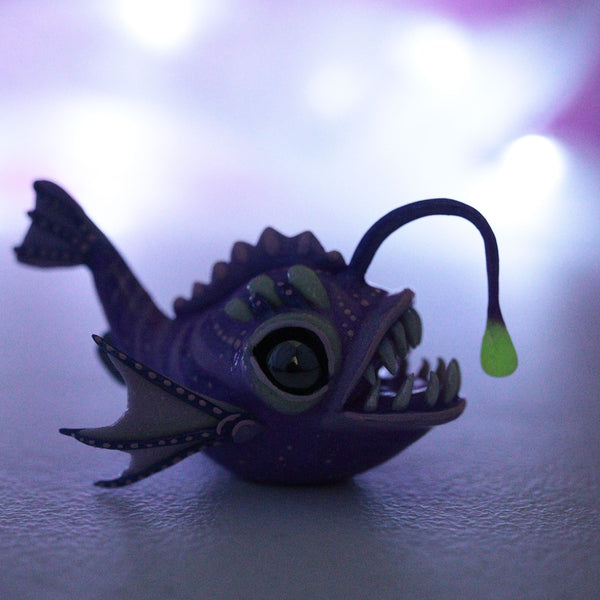 Blue Angler Figurine