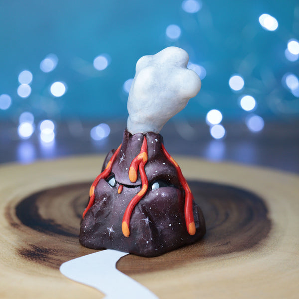 Brown Rock Volcano Figurine
