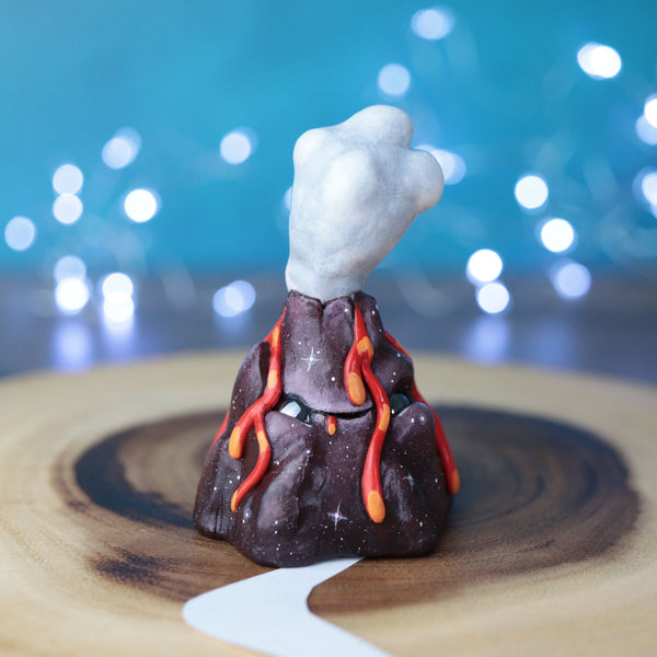 Brown Rock Volcano Figurine