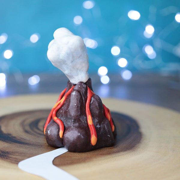 Brown Rock Volcano Figurine