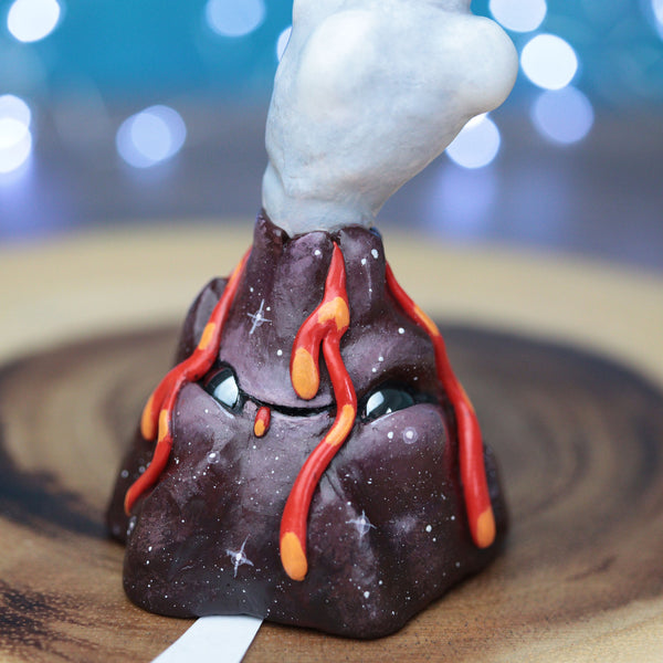 Brown Rock Volcano Figurine